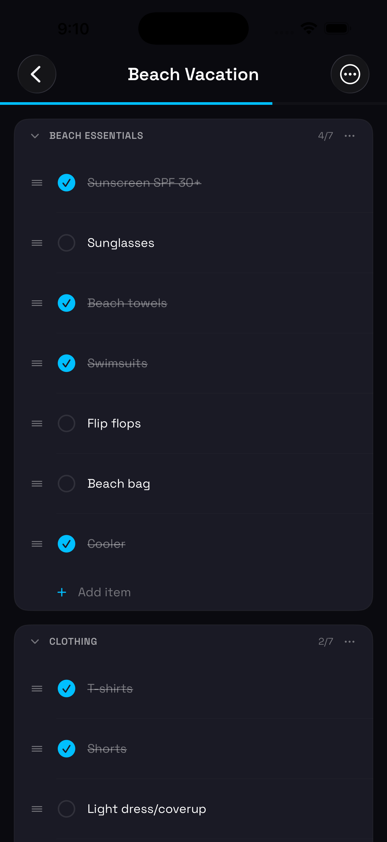Listography List Detail
